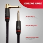 Preview: Monster Cable Prolink Bass 12 Instrumentenkabel, Angled to Straight 1/4" Plugs, 3.60m