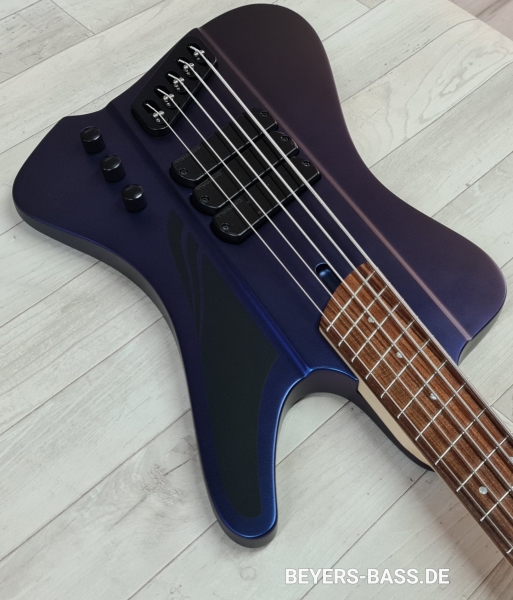 Dingwall D-Roc Standard 5 PF, Blue to Purple Colorshift
