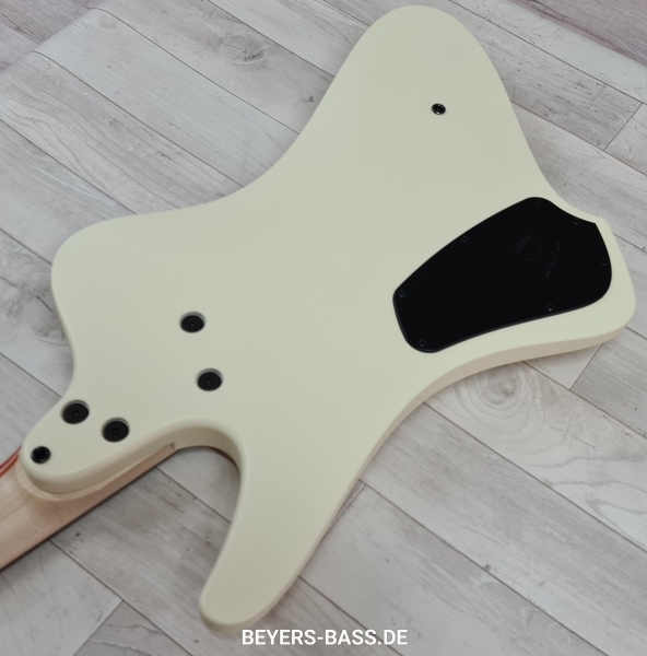 Dingwall D-Roc Custom Shop 5-String, 3 Pickups, Custom Color Creme White/70's Striping Gloss