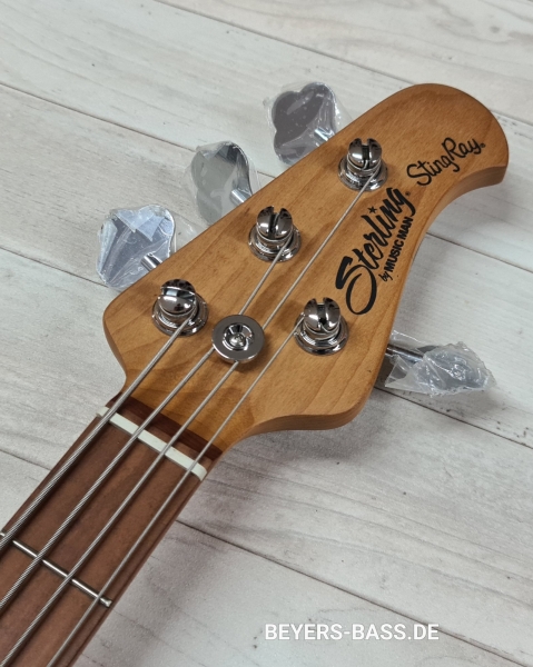 Sterling by Music Man StingRay Ray34 HH, Daphne Blue