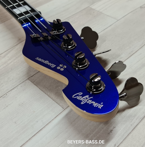 Sandberg California Grand Dark TM4 Custom Ebony, San Remo Blue Highgloss