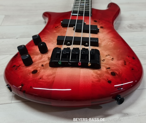 Spector Euro 4 CST, Natural Red Burst Gloss, Linkshänder