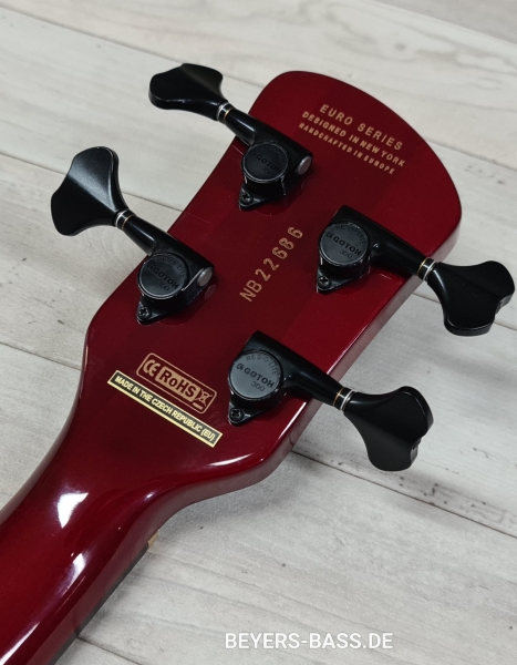 Spector Euro 4 CST, Natural Red Burst Gloss, Linkshänder