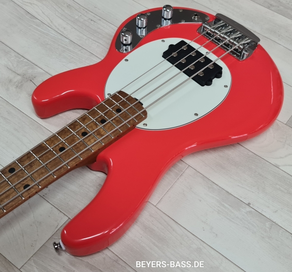 Sterling by Music Man Ray SS4 StingRay Short Scale, Fiesta Red
