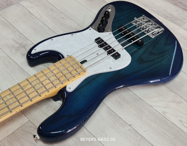 FGN Neo Classic JB-100 5-Saiter, See-Thru Blue Burst