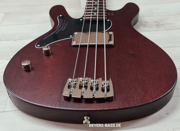 Sandberg Florence Bass, Open Pore Mahogany, Lefthand