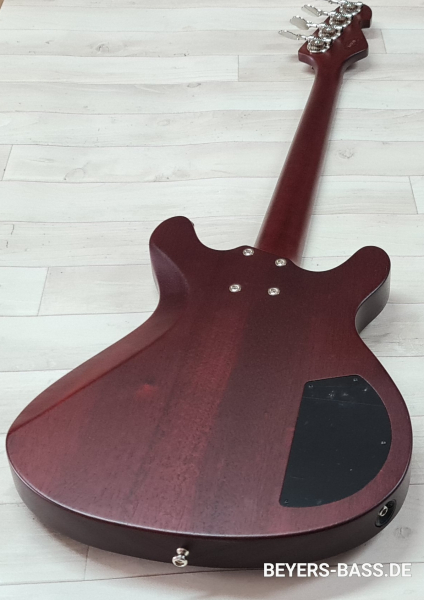 Sandberg Florence Bass, Open Pore Mahogany, Lefthand