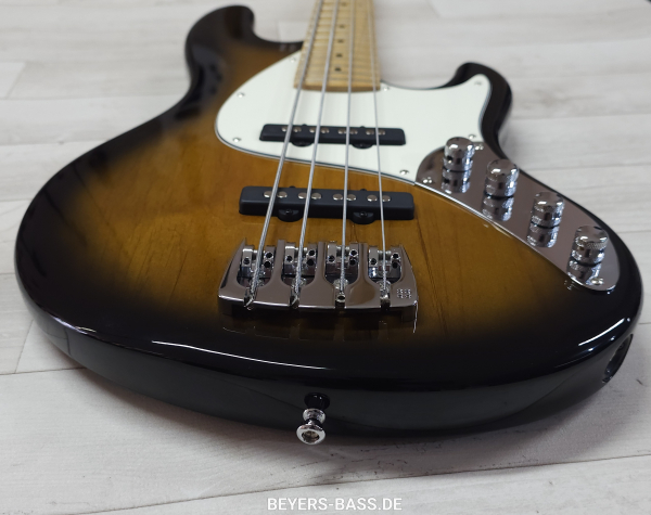 Sandberg California II TT4 Lionel Shortscale Greenline Custom, Highgloss Tobacco Sunburst