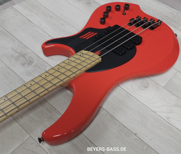 Dingwall NG3 4-String Nolly, Fiesta Red, Signature