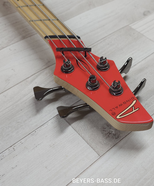 Dingwall NG3 4-String Nolly, Fiesta Red, Signature