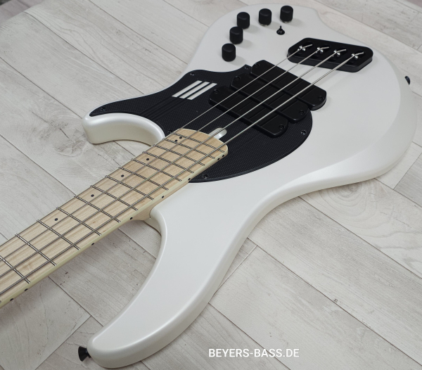 Dingwall NG3 4-String Nolly, Ducati Pearl White, Signature