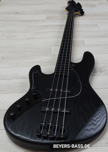 Sandberg California II TT4 Fretless, Open Pore Black, Linkshänder
