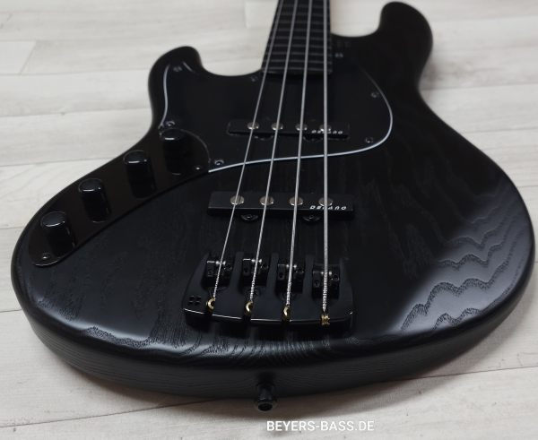 Preview: Sandberg California II TT4 Fretless, Open Pore Black, Linkshänder