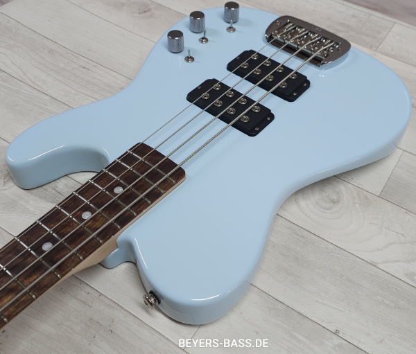 Preview: G&L USA Option Order Asat Bass Empress SON, Sonic Blue, Demo-Modell