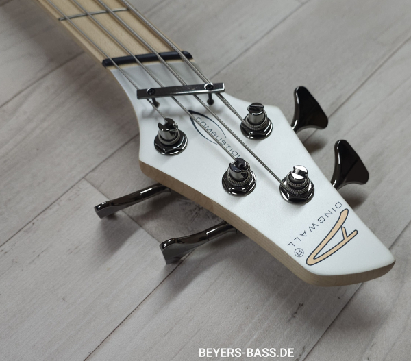 Dingwall NG3 4-String Nolly, Ducati Pearl White, Signature