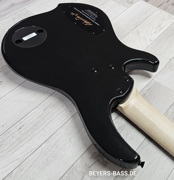 Dingwall JT3 John Taylor 5-String, Metallic Black, Signature