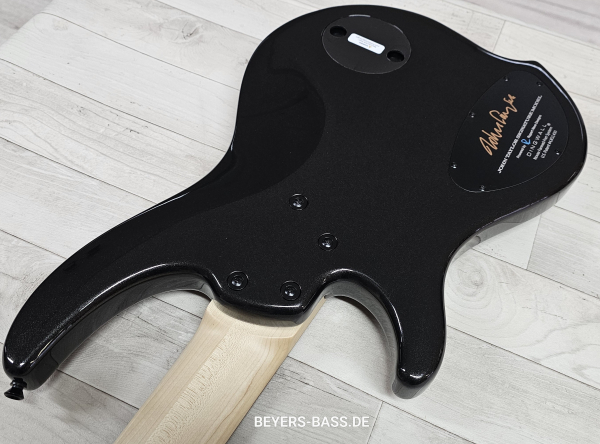 Dingwall JT3 John Taylor 5-String, Metallic Black, Signature