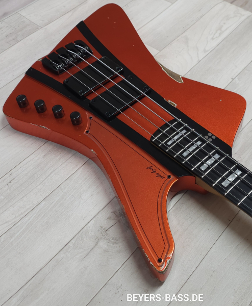 Preview: Sandberg Forty Eight VM4 Ebony, Hardcore Aged Reserve Orange Metallic/Black Stripes