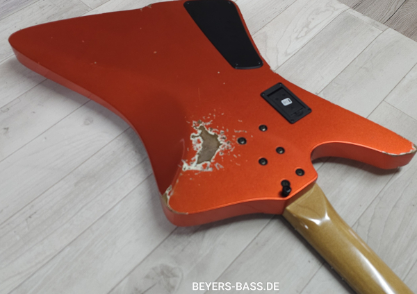 Sandberg Forty Eight VM4 Ebony, Hardcore Aged Reserve Orange Metallic/Black Stripes