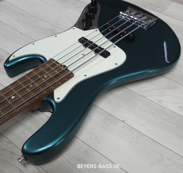 Preview: Sadowsky Custom Shop 21-Fret Vintage J/J Bass 5, Solid Vintage Teal Green Metallic, 2nd Hand