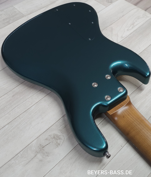 Sadowsky Custom Shop 21-Fret Vintage J/J Bass 5, Solid Vintage Teal Green Metallic, 2nd Hand