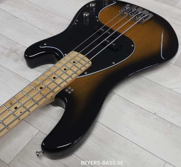 Preview: Sandberg California II VS4 Lionel Shortscale Greenline Custom, Highgloss Tobacco Sunburst