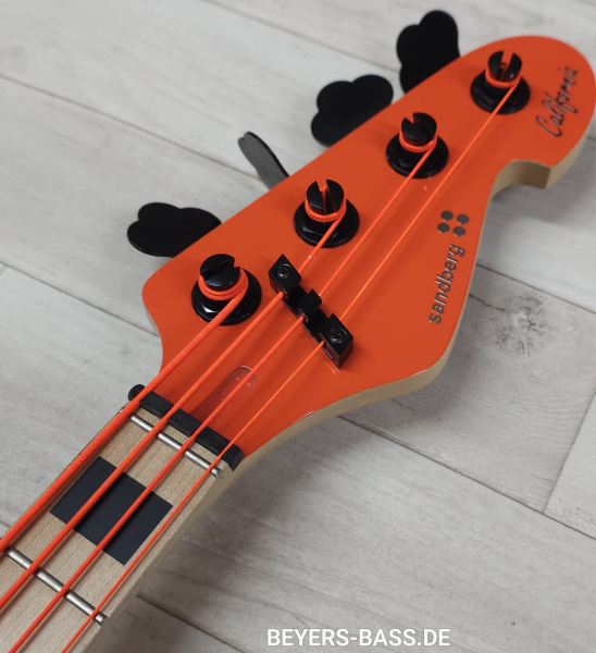 Sandberg California II TT4 "BassTheWorld" BTW, Very Soft Aged Orange Special Run, Limited Edition