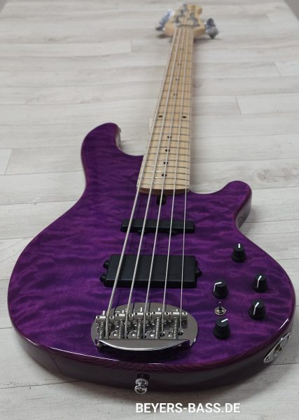Lakland Skyline 55-02 Deluxe, Translucent Purple Gloss