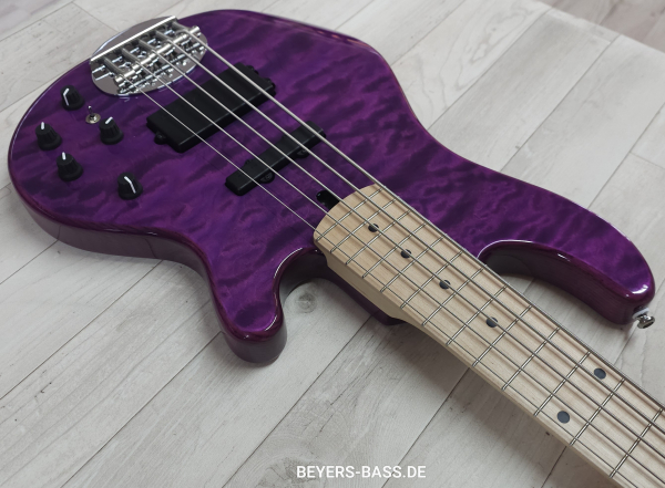 Preview: Lakland Skyline 55-02 Deluxe, Translucent Purple Gloss