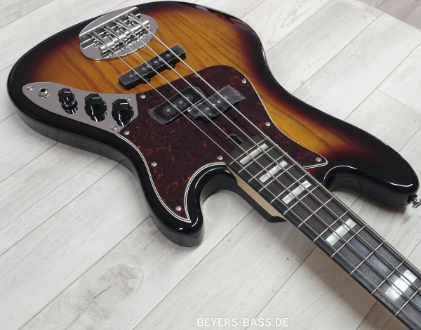 Preview: Lakland Skyline Hutch Hutchinson, 3-Tone Sunburst Gloss, Signature