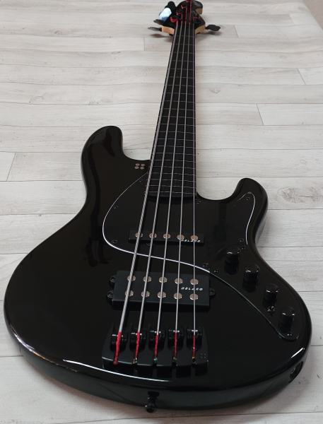 Sandberg California II TM5 Ebony Fretless, Black Highgloss