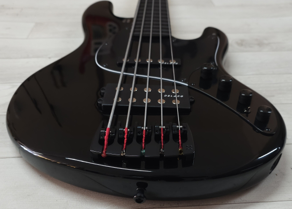 Preview: Sandberg California II TM5 Ebony Fretless, Black Highgloss