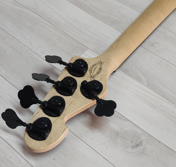 Sandberg California II TM5 Ebony Fretless, Black Highgloss