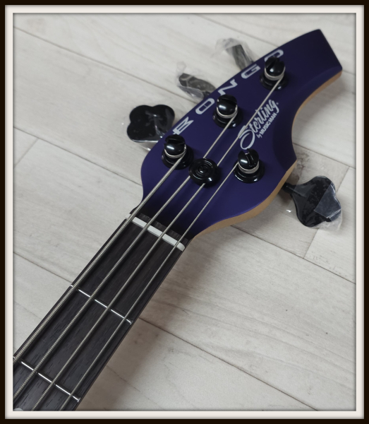 Sterling by Music Man Bongo 4, Firemist Purple Satin
