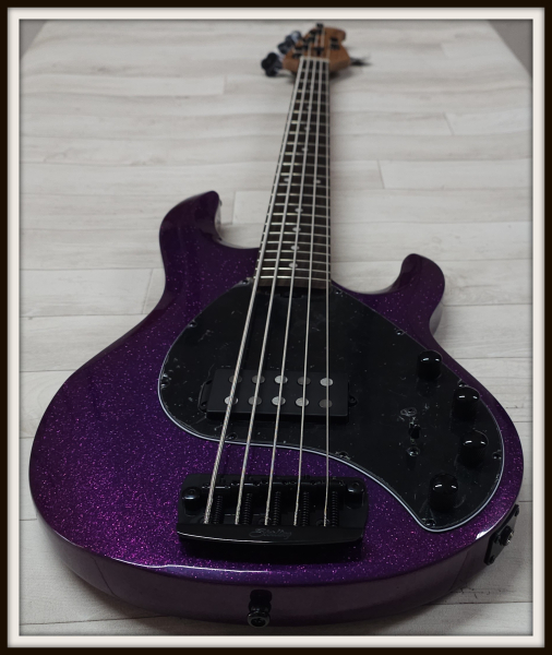 Sterling by Music Man StingRay 5 Ray35 H, Purple Sparkle