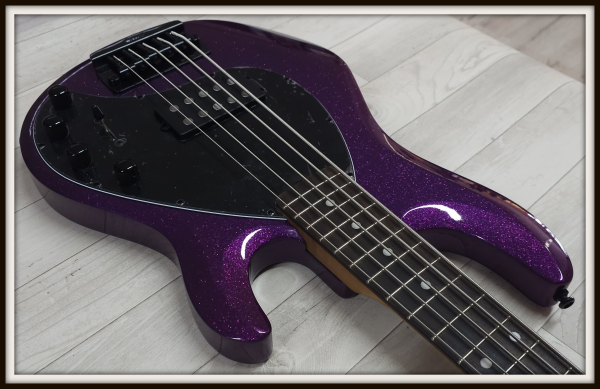 Preview: Sterling by Music Man StingRay 5 Ray35 H, Purple Sparkle