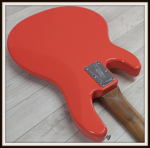 Sterling by Music Man Stingray SS4 Shortscale, Fiesta Red