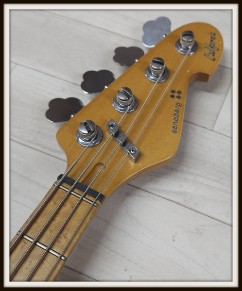 Sandberg California II VS4 Lionel Birdseye Maple Shortscale, Soft Aged Lake Placid Blue *2nd Hand*