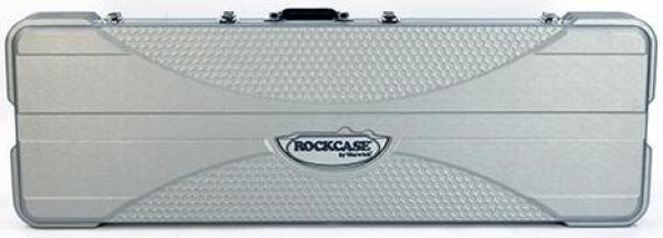 Rockcase Premium Line Electric Bass ABS Case, Rectangular, Silver