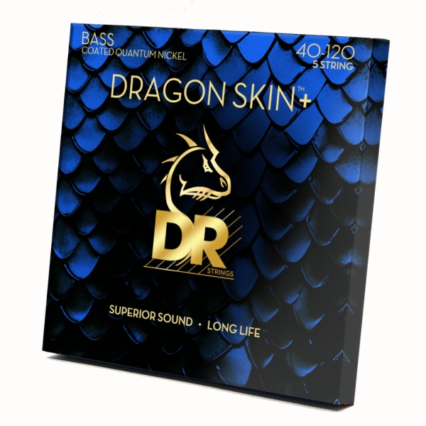 DR Strings DBQ5-40 Dragon Skin+ Quantum Nickel Coated, 40-120