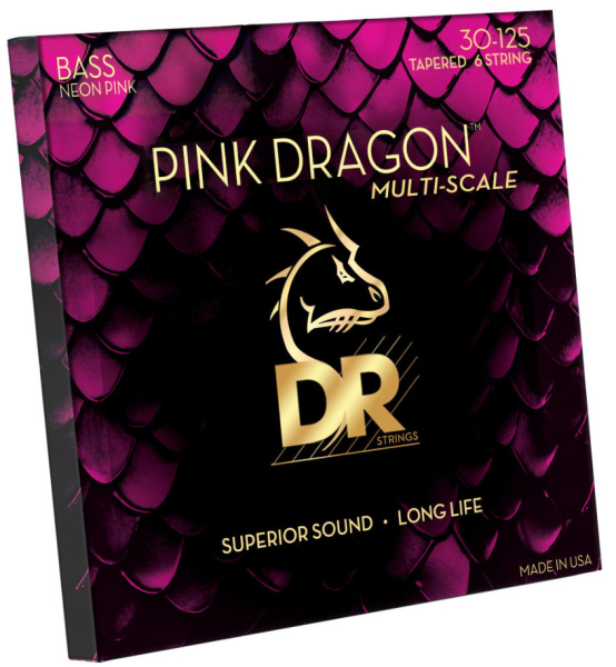 Preview: DR Strings DBSMP6-30 Pink Dragon Multiscale Strings, 30-125