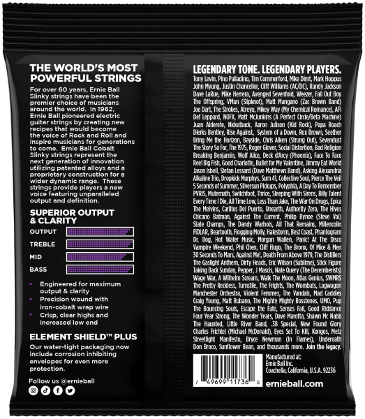 Ernie Ball 2738 Slinky Cobalt, 50-135
