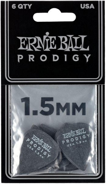 Ernie Ball P09199 Prodigy Plektren, 1.50mm, 6 Stück