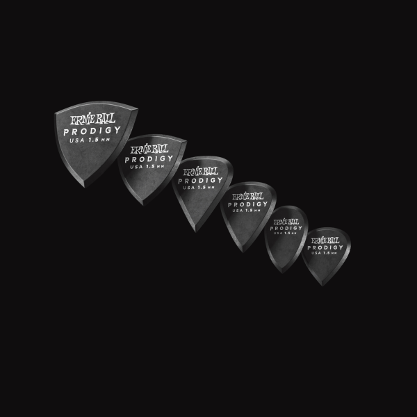 Ernie Ball P09342 Prodigy Plektren Multipack, 1.50mm, 6 Stück