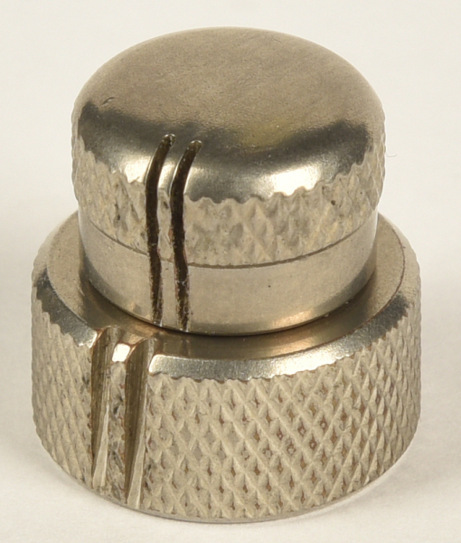 Sandberg Tone Tandem Dual Potiknopf, Nickel Aged