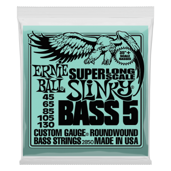 Ernie Ball 2850 Super Long Scale E-Bass Strings, 45-130