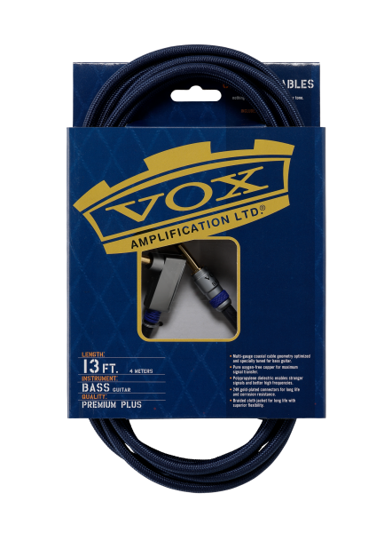 Vox VXKVBC13 Class A Bass Instrumentenkabel, 4m