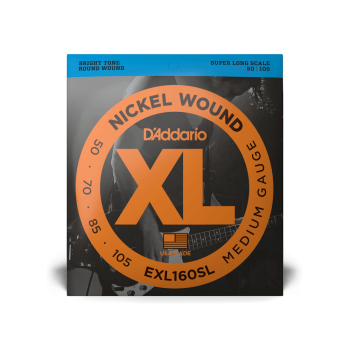 Daddario EXL160SL Super Long Scale Bass Strings, 50-105