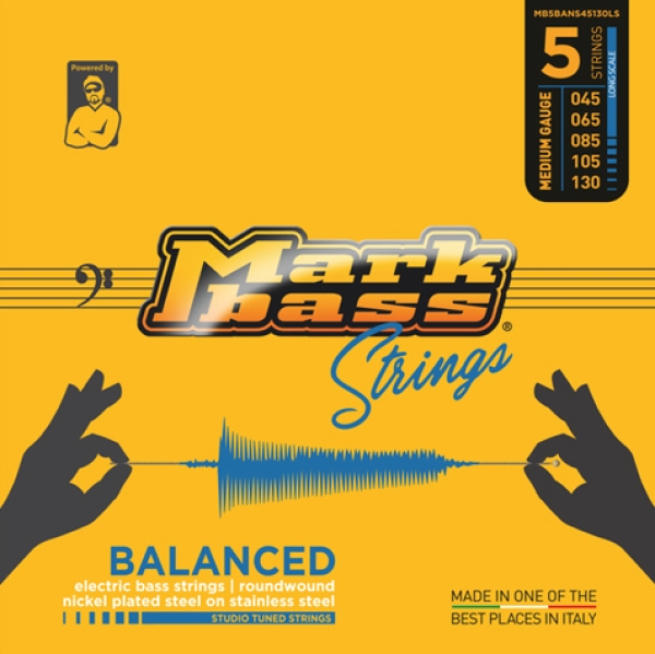 Markbass Balanced Series, Nickel Plated on Stainless Steel Strings, 45-130