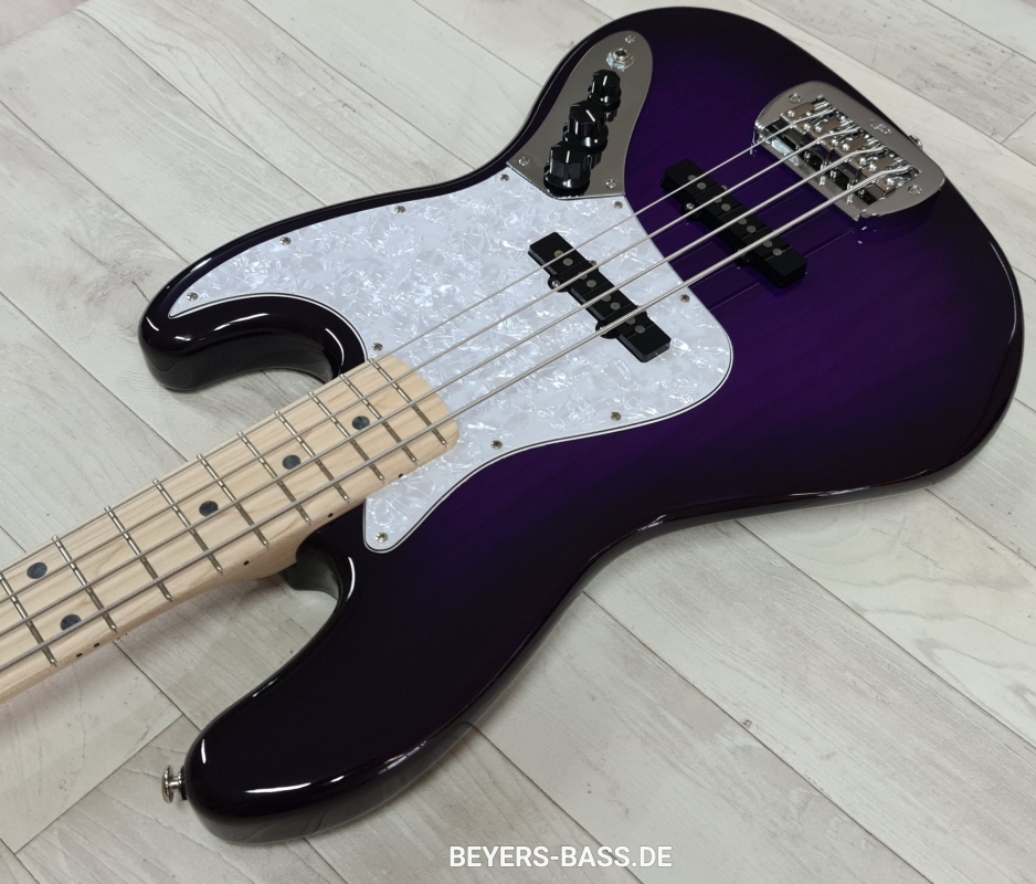 G&L USA Fullerton Deluxe JB4 Jazz Bass, Purpleburst